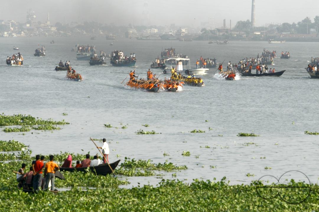 34th annual boat race on the Buriganga