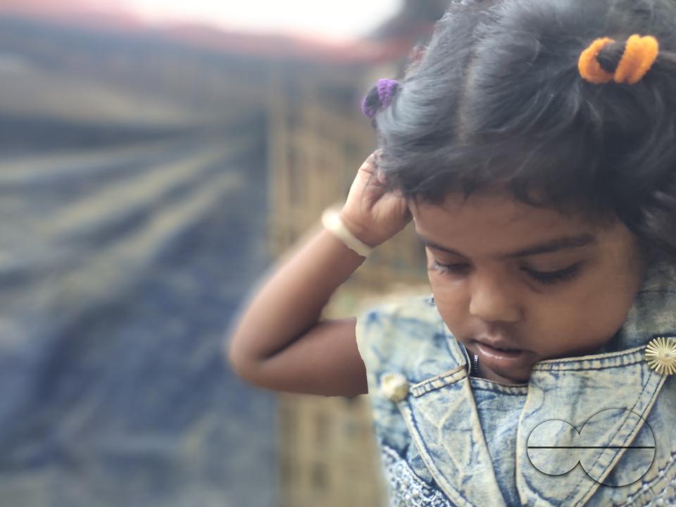 Portrait of a child at the Balukhali refugee camp