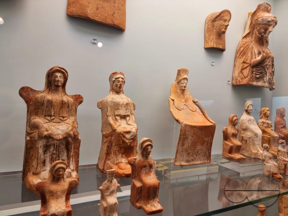 Remains of artefacts from the medieval period in Athens Museum
