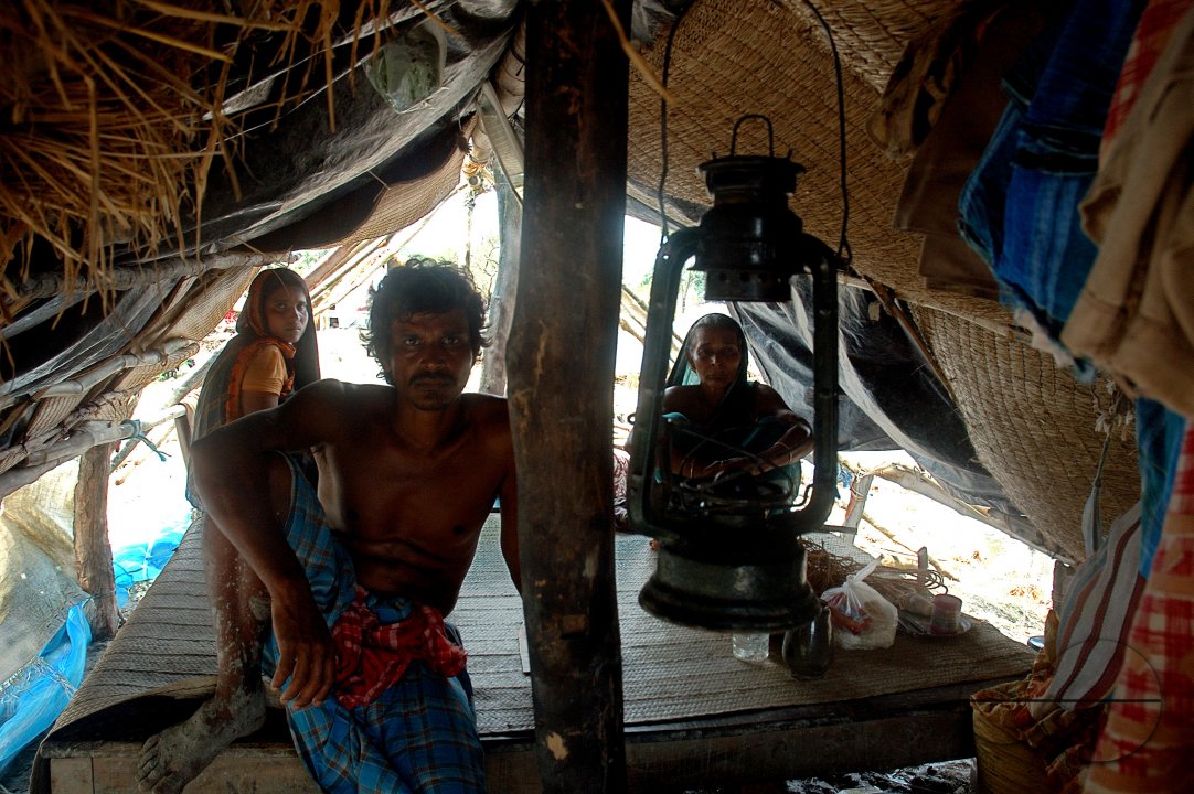 Cyclone Aila devastation at Sundarban-India
