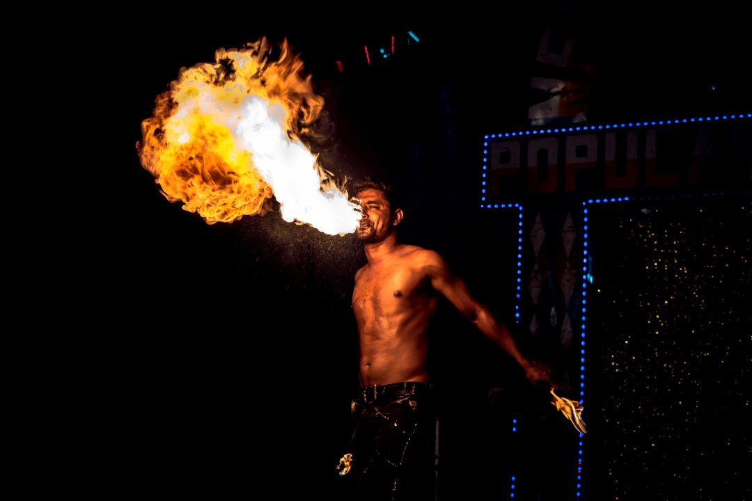 Inside the circus