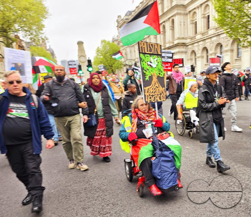 Thousands of Pro-Palestinians gathered for the Palestine Solidarity Campaign (PSC) demonstration in the capital to call for an immediate ceasefire in Gaza