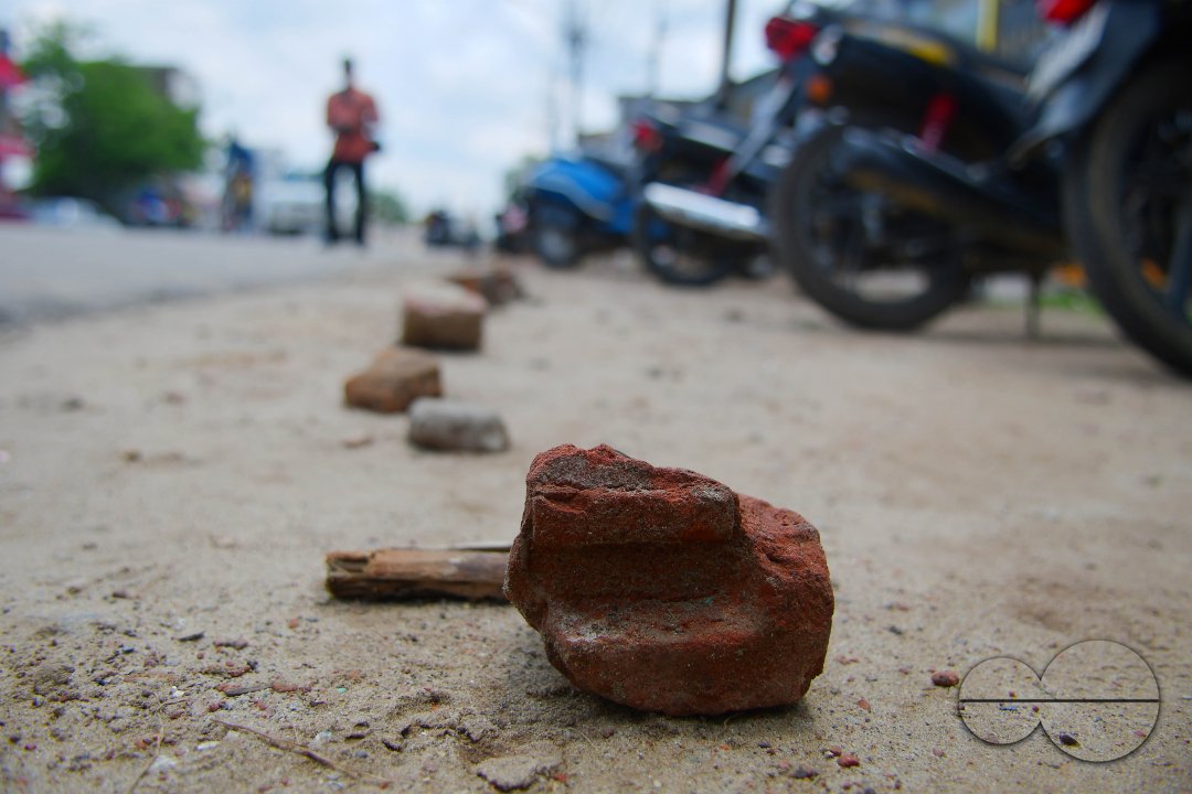 Line, In front of liquor shop