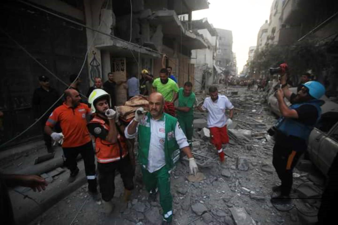 Five martyrs were killed in an Israeli raid on a house belonging to the Shaaban family in the Sheikh Radwan area in central Gaza City