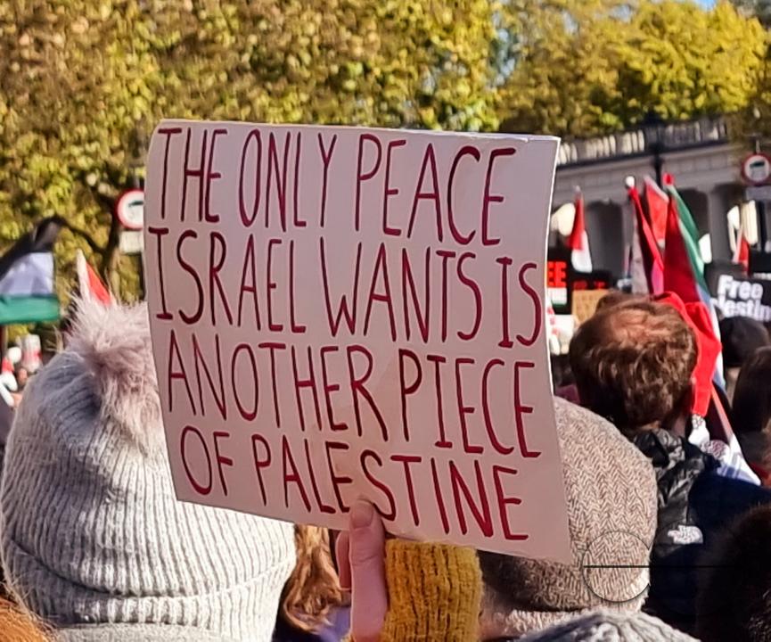 Over 300,000 Pro-Palestinians marched from Hyde Park to the USA embassy in London, on the afternoon of 11th November 2023, protesting against the war and urging an immediateÂ ceasefire