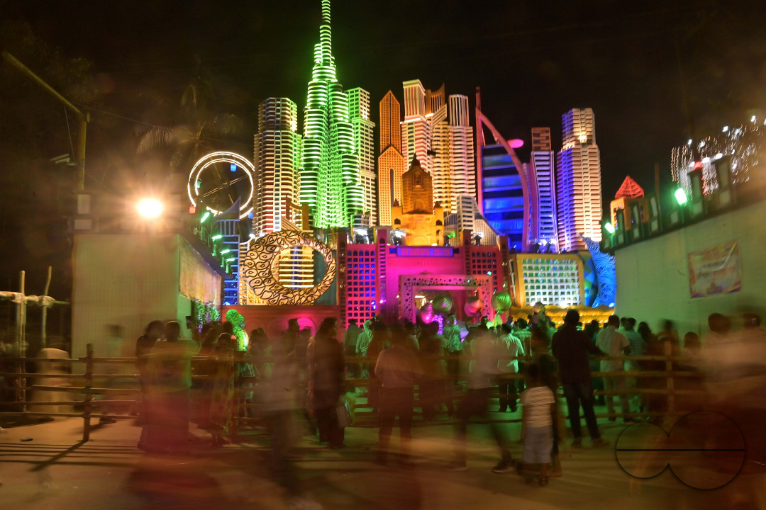 ASHTAMI NIGHT DURING DURGA PUJA AT AGARTALA