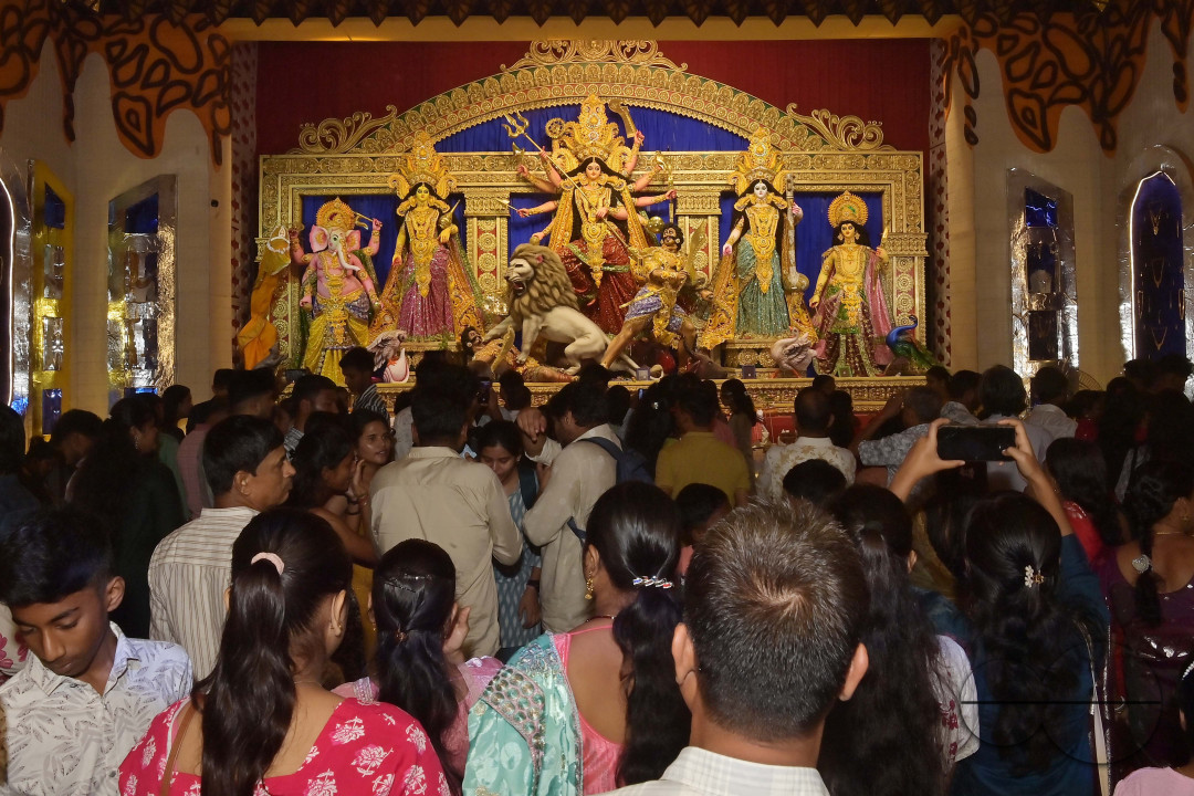 ASHTAMI NIGHT DURING DURGA PUJA AT AGARTALA