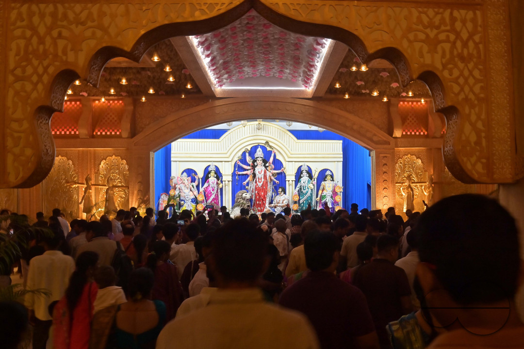 ASHTAMI NIGHT DURING DURGA PUJA AT AGARTALA
