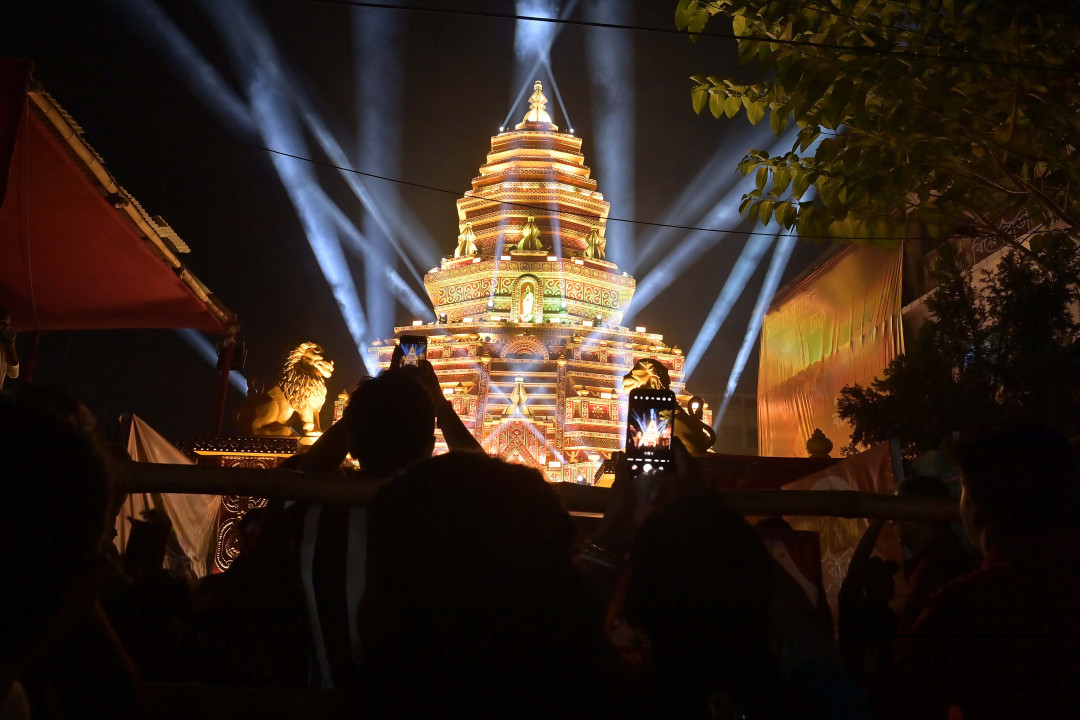 ASHTAMI NIGHT DURING DURGA PUJA AT AGARTALA
