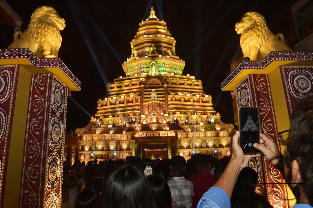 ASHTAMI NIGHT DURING DURGA PUJA AT AGARTALA
