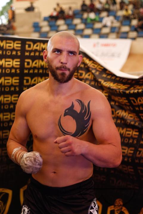 Dambe boxers fight during the Dambe Warriors Supper fight 3 Tournament in Abuja, Nigeria.