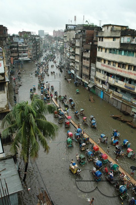 Flood in Dhaka City