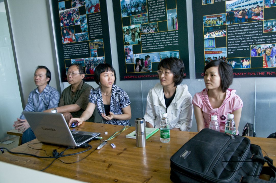 CHINA Migrant workers from the countryside attending training programme to improve skills and learn legal rights in Shenzhen, Guangdong province.
