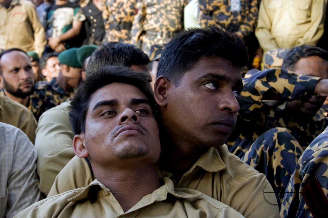 BDR troops eagerly wait to report