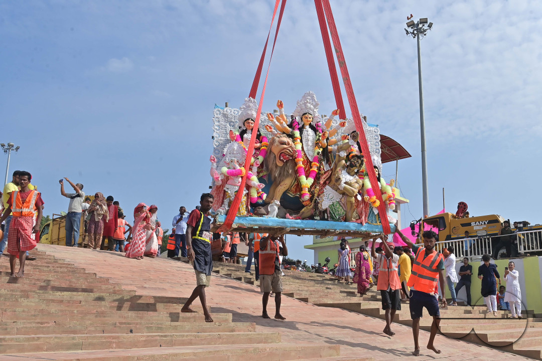 IMMERSION OF IDOL OF GODDESS DURGA