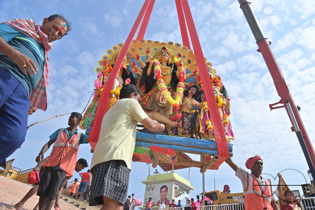 IMMERSION OF IDOL OF GODDESS DURGA