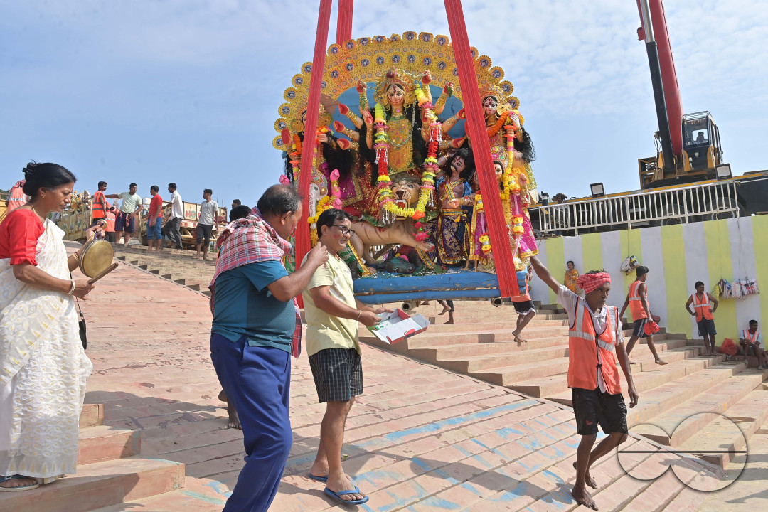 IMMERSION OF IDOL OF GODDESS DURGA