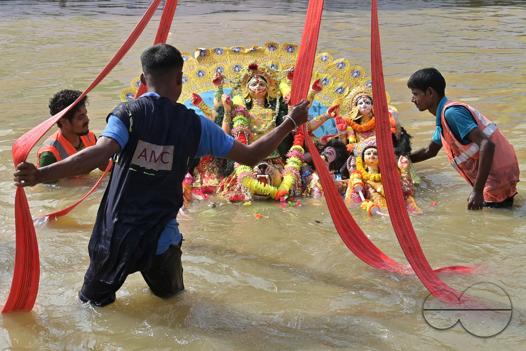 IMMERSION OF IDOL OF GODDESS DURGA