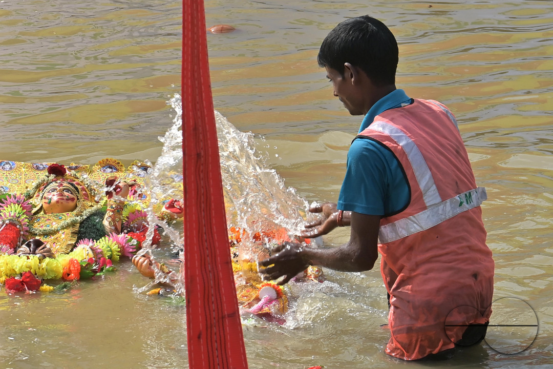 IMMERSION OF IDOL OF GODDESS DURGA