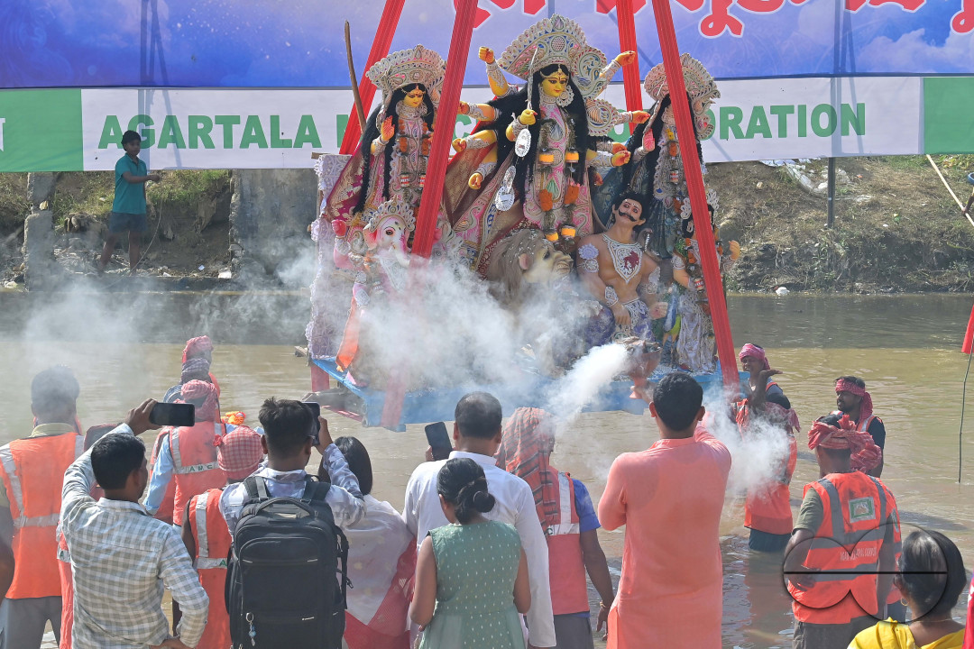 IMMERSION OF IDOL OF GODDESS DURGA