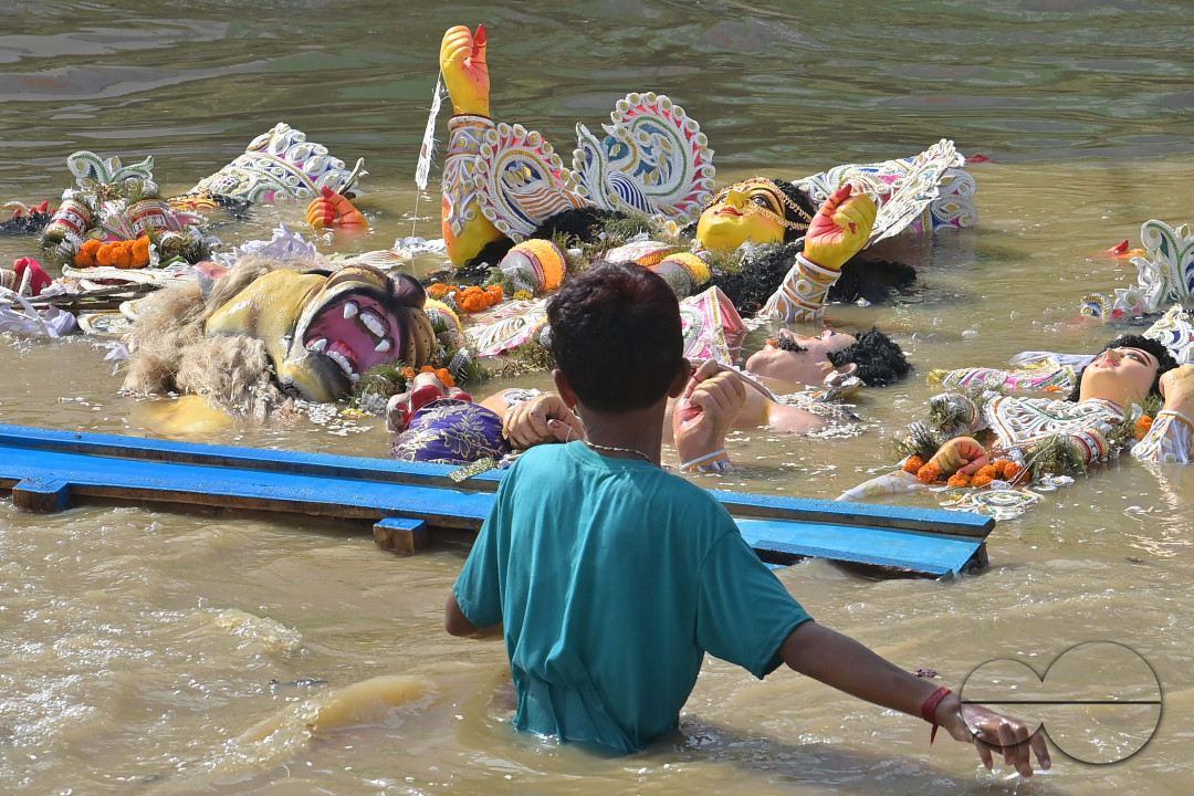 IMMERSION OF IDOL OF GODDESS DURGA