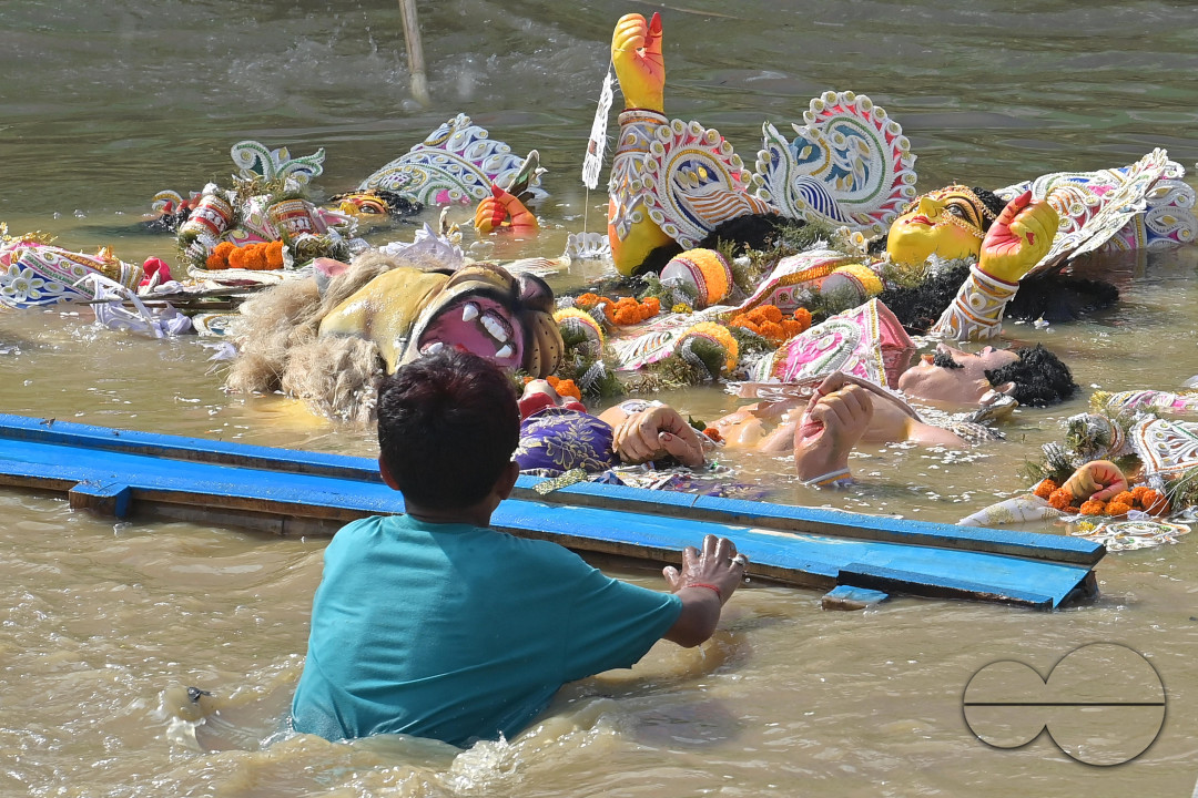 IMMERSION OF IDOL OF GODDESS DURGA