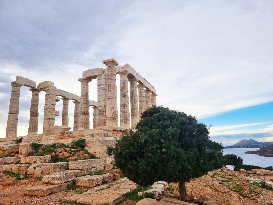 37 miles south of Athens, the Greek temple Poseidon sits along the Attica Peninsula