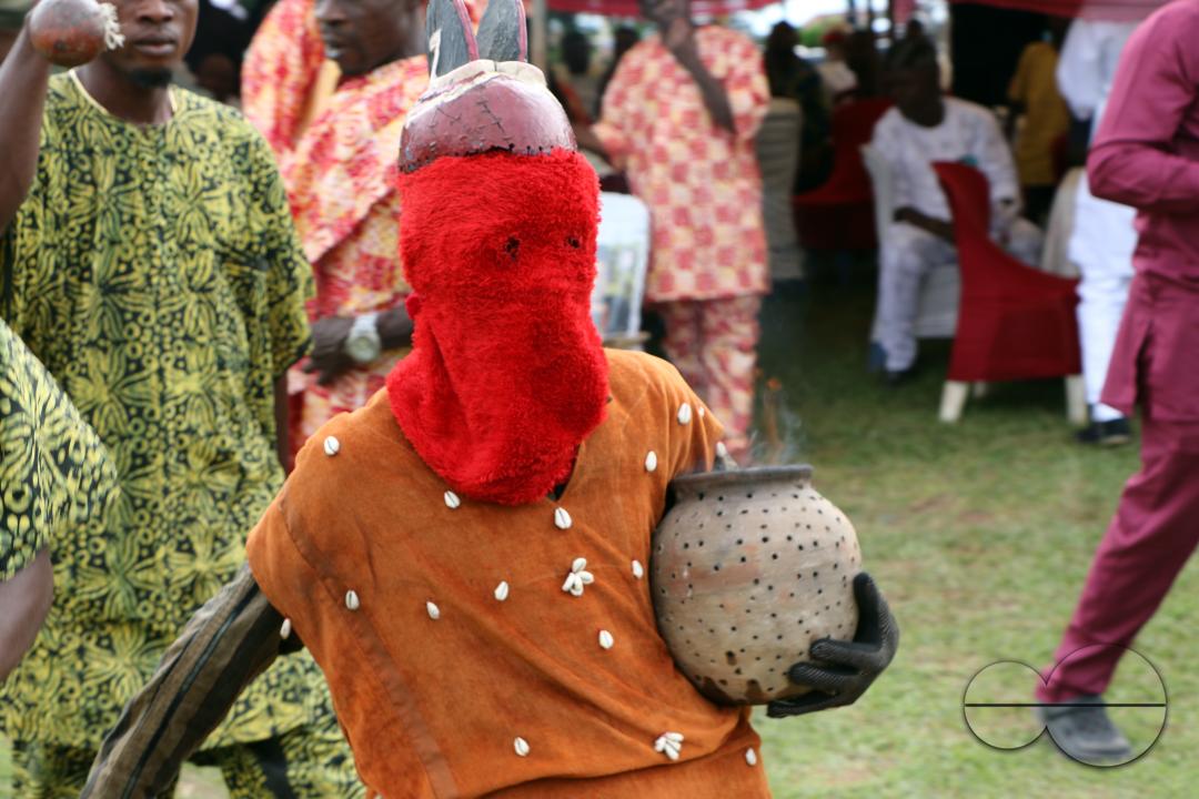 Powerful masquerades from Oyo kingdom perform at the World Sango Festival which is an annual festival held among the Yoruba people in honor of Sango, a thunder and fire deity who was a warrior and the third king of the Oyo Empire after succeeding Ajaka h