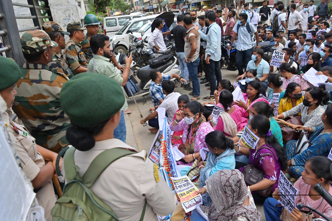 Teachers protest in India