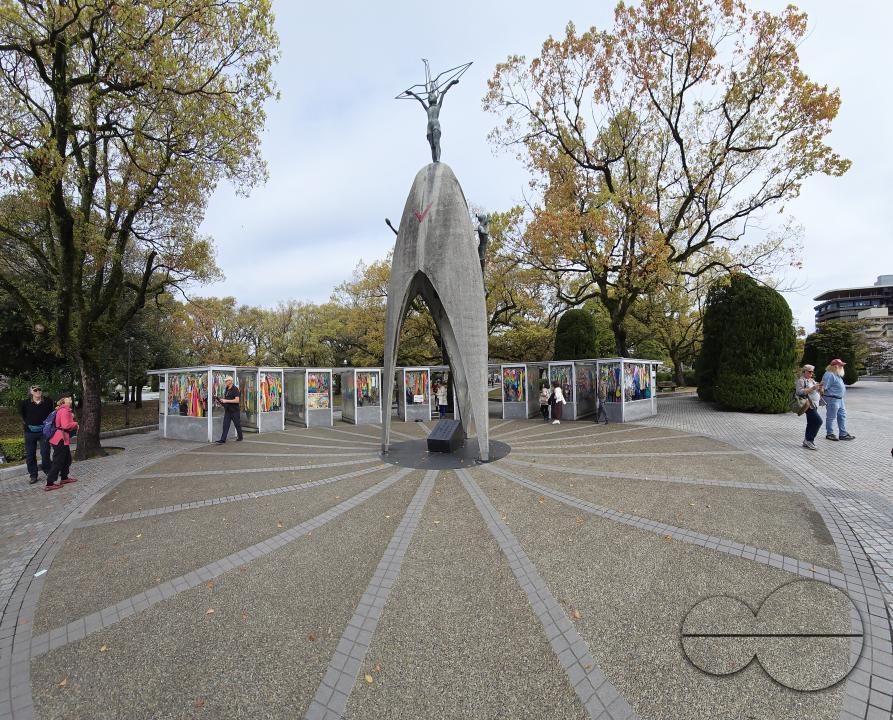 Childrenâs Peace Monument in Hiroshima, also known as the "Atomic Bomb Children Statue", is a monument for peace to commemorate Sadako Sasaki and the thousands of child victims of the atomic bombing of Hiroshima
