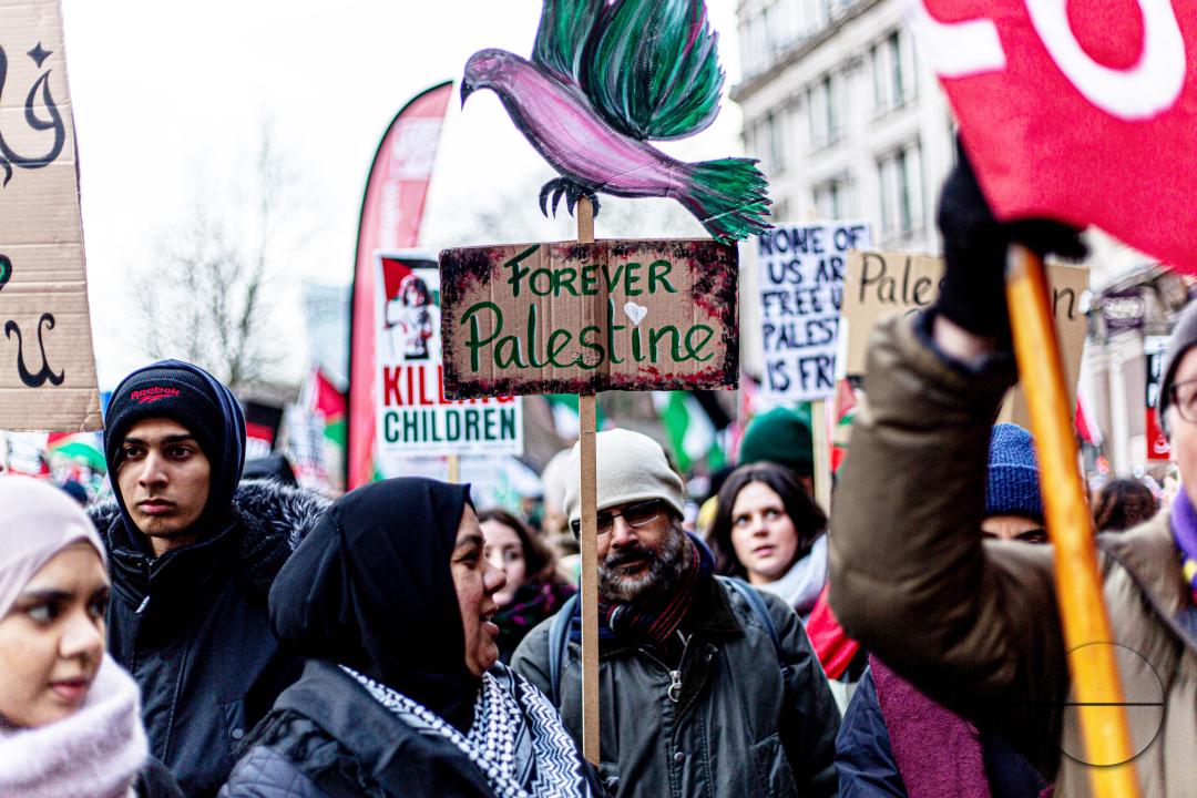 A global day of protests drew thousands of people including Children, who made their way through central London for a pro-Palestinian march, part of a global day of action against the longest and deadliest war between Israel and Palestinians in 75 years