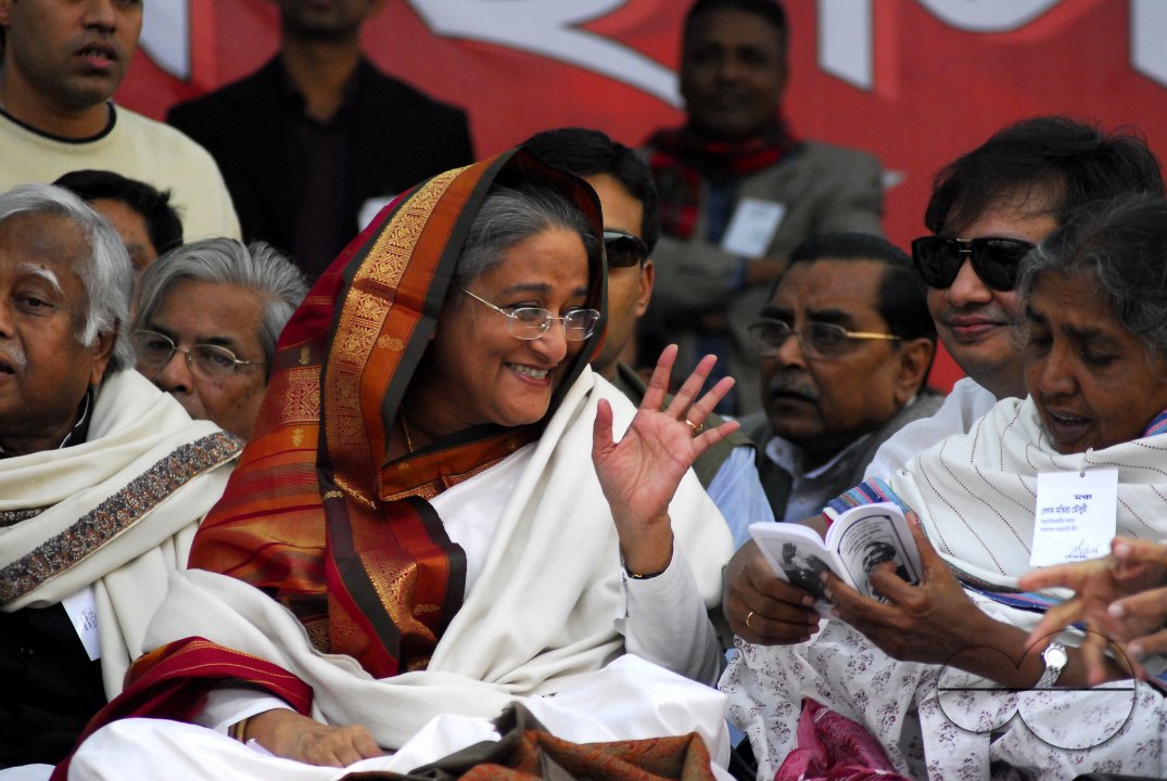 Sheikh Hasina announces a tough protest programe