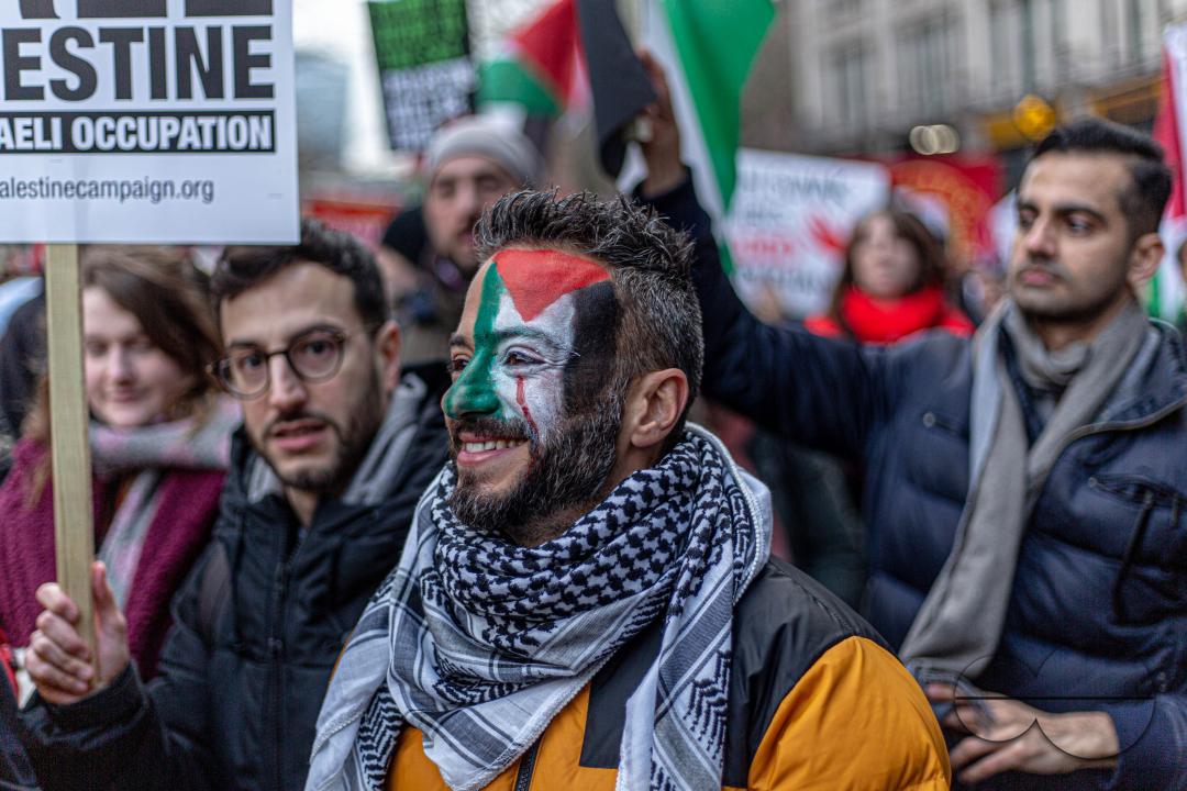 A global day of protests drew thousands of people including Children, who made their way through central London for a pro-Palestinian march, part of a global day of action against the longest and deadliest war between Israel and Palestinians in 75 years