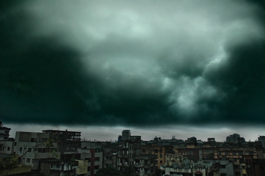 Seasonal rain causes water logging in the city