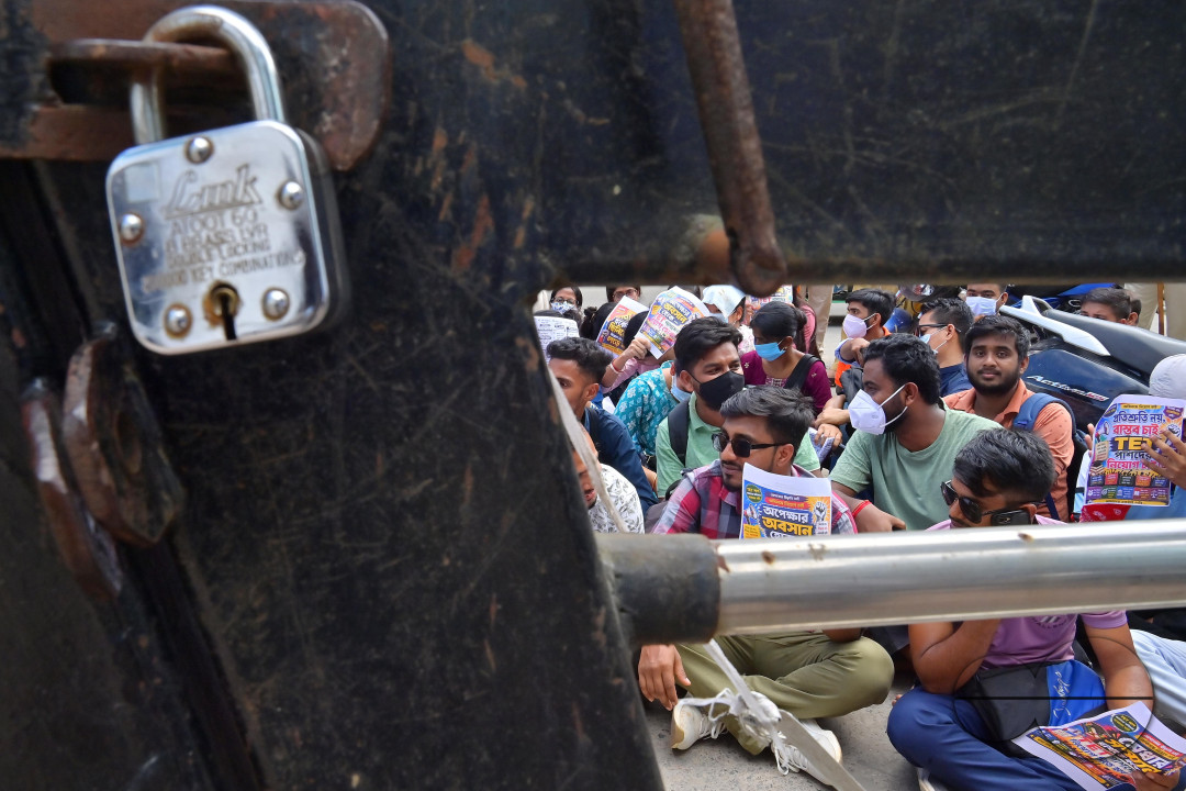 Protest by Qualified Test Candidates in Agartala