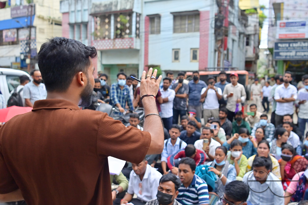 Protest by Qualified Test Candidates in Agartala