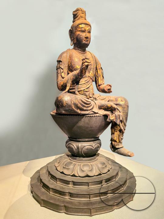 Budha statue, on display at the National Museum
