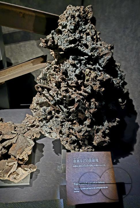 Images, artefacts, childrens paintings, articles of clothing of survivors-all from the atomic bombing of Hiroshima, displayed at the Hiroshima Peace Memorial Museum