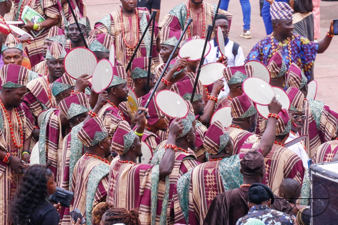 Ijebu Indigenes attend and perform during the colorful Ojude Oba festival in Ijebu