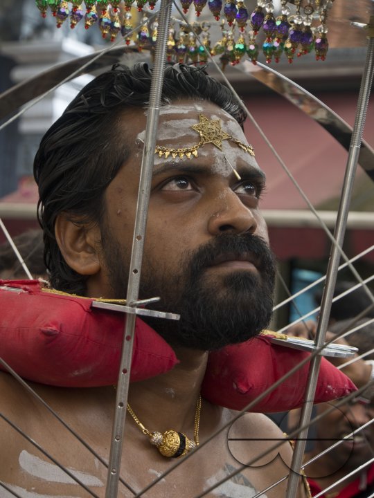 Thaipusam Hindu Tamil festival in Singapore.