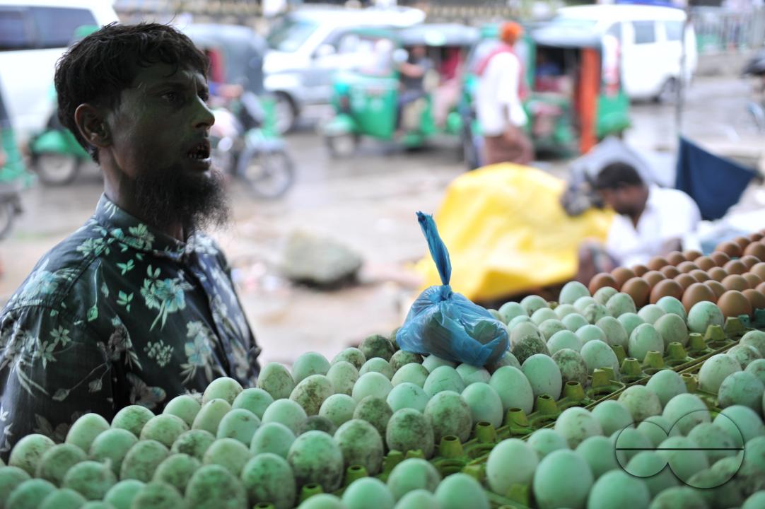 People buying Eggs in 160 Tk per dozen at the Modina market in Sylhet