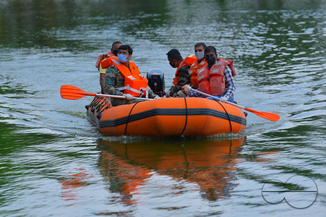 Demonstration, on flood management
