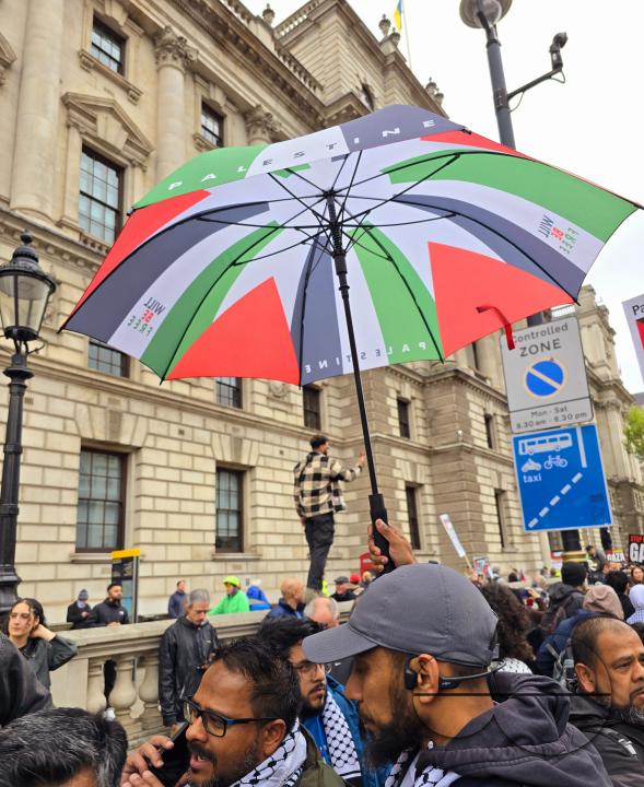 Thousands of Pro-Palestinians gathered for the Palestine Solidarity Campaign (PSC) demonstration in the capital to call for an immediate ceasefire in Gaza