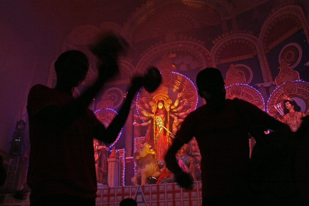 Dhol and dholok of Durga Puja