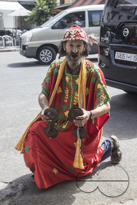 A musician on the streets of Tangier, a Moroccan port on the Strait of Gibraltar, has been a strategic gateway between Africa and Europe since Phoenician times