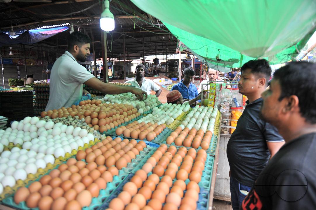 People buying Eggs in 160 Tk per dozen at the Modina market in Sylhet