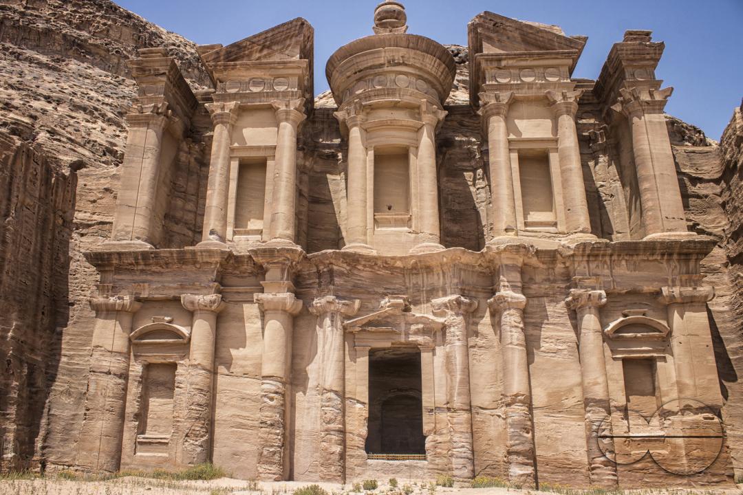 The facade of the Treasury at the UNESCO heritage site