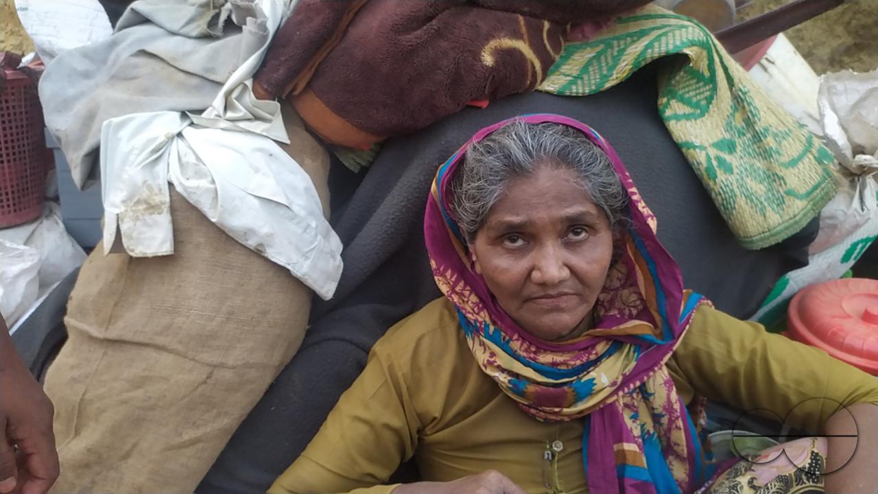 Portrait of a woman at the Balukhali refugee camp