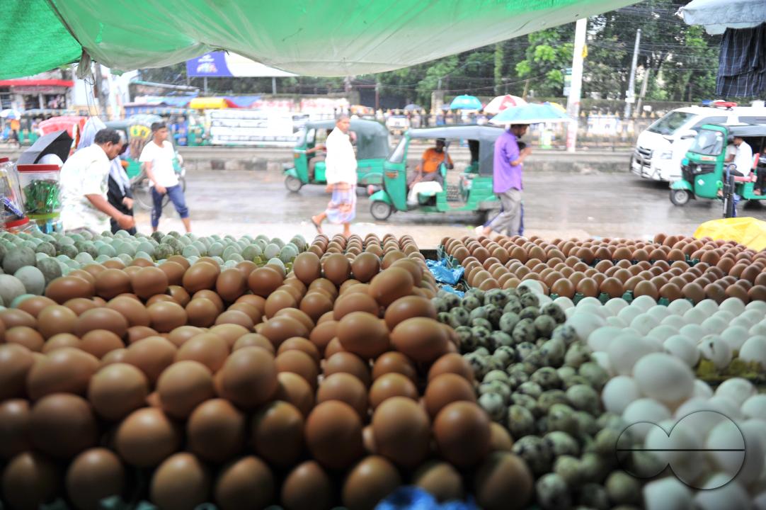 People buying Eggs in 160 Tk per dozen at the Modina market in Sylhet