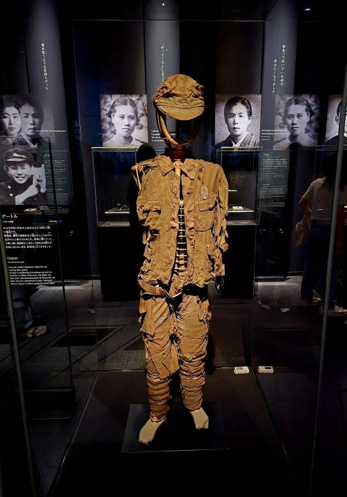 Images, artefacts, childrens paintings, articles of clothing of survivors-all from the atomic bombing of Hiroshima, displayed at the Hiroshima Peace Memorial Museum